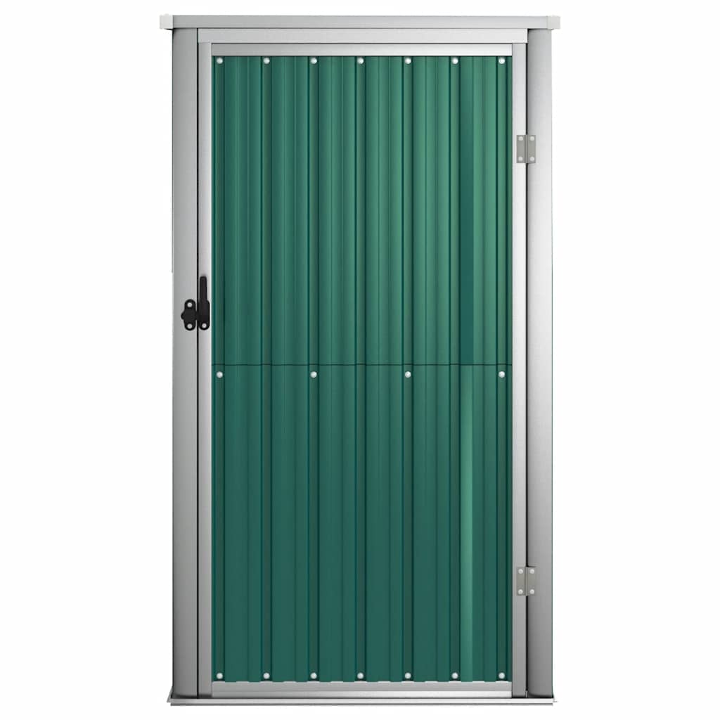 Vidaxl jardin hangar 88x89x161 cm en acier galvanisé vert