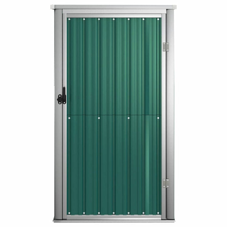 Vidaxl jardin hangar 88x89x161 cm en acier galvanisé vert