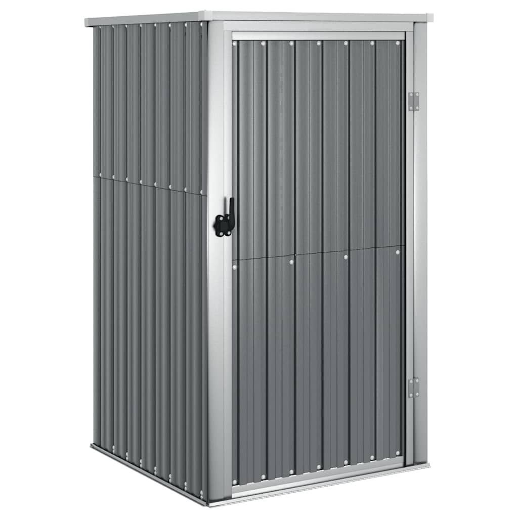 Vidaxl jardin hangar 88x89x161 cm gris en acier galvanisé