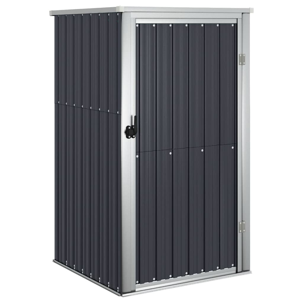 Vidaxl jardin hangar 88x89x161 cm anthracite en acier galvanisé -colore