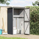 Vidaxl jardin hangar 88x89x161 cm anthracite en acier galvanisé -colore