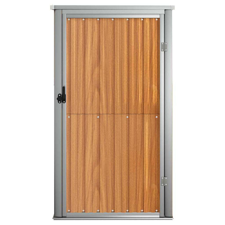 Vidaxl jardin hangar 88x89x161 cm Galvanisé en acier brun