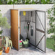 Vidaxl jardin hangar 88x89x161 cm Galvanisé en acier brun