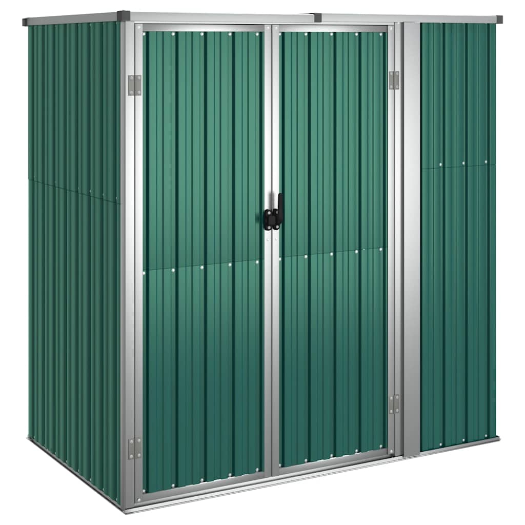 Vidaxl hangar de jardin 161x89x161 cm en acier galvanisé vert