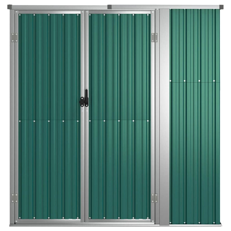 Vidaxl hangar de jardin 161x89x161 cm en acier galvanisé vert