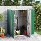 Vidaxl hangar de jardin 161x89x161 cm en acier galvanisé vert