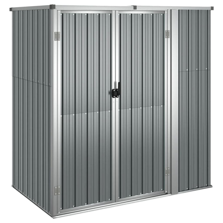 SHED JARDIN VIDAXL 161X89X161 CM Gray en acier galvanisé