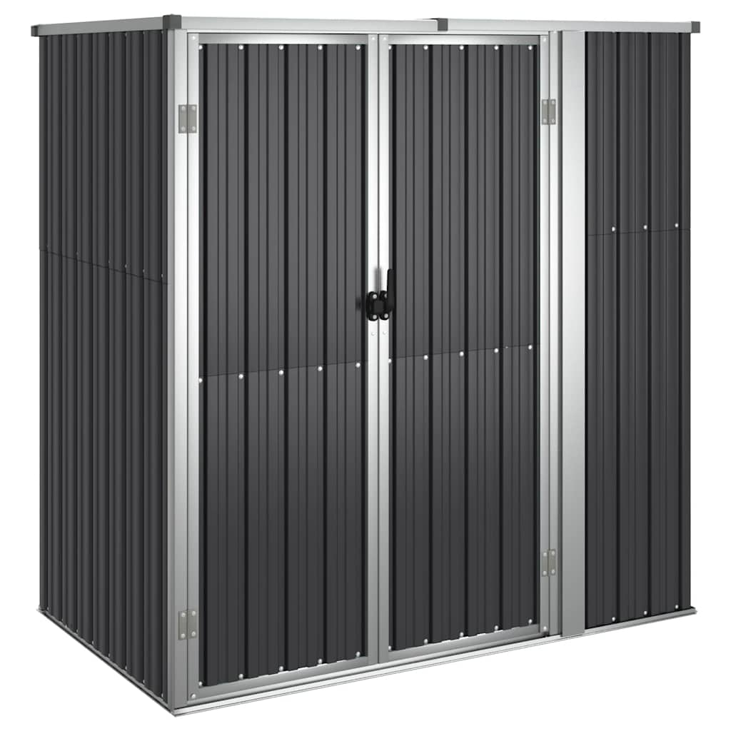 Vidaxl hangar de jardin 161x89x161 cm anthracite en acier galvanisé -colore
