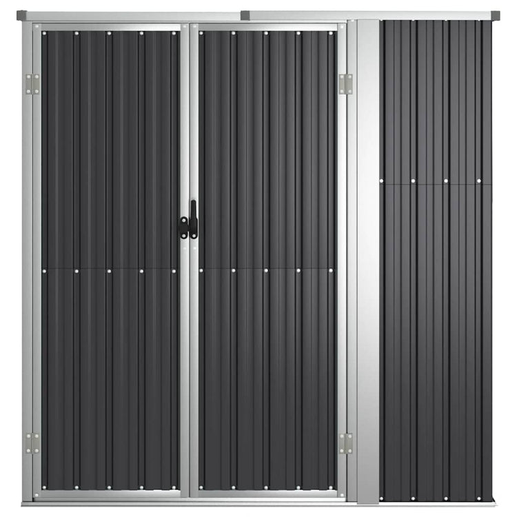 Vidaxl hangar de jardin 161x89x161 cm anthracite en acier galvanisé -colore