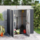 Vidaxl hangar de jardin 161x89x161 cm anthracite en acier galvanisé -colore