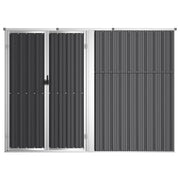 Vidaxl jardin hangar 225x89x161 cm anthracite en acier galvanisé -colore - afbeelding 3