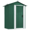 Vidaxl jardin hangar 126x97.5x177 cm en acier galvanisé vert