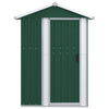 Vidaxl jardin hangar 126x97.5x177 cm en acier galvanisé vert