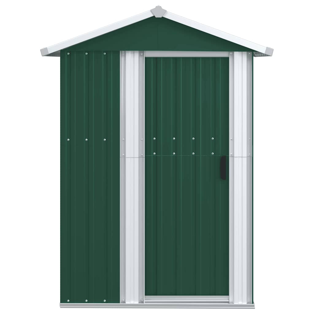 Vidaxl jardin hangar 126x97.5x177 cm en acier galvanisé vert