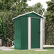 Vidaxl jardin hangar 126x97.5x177 cm en acier galvanisé vert