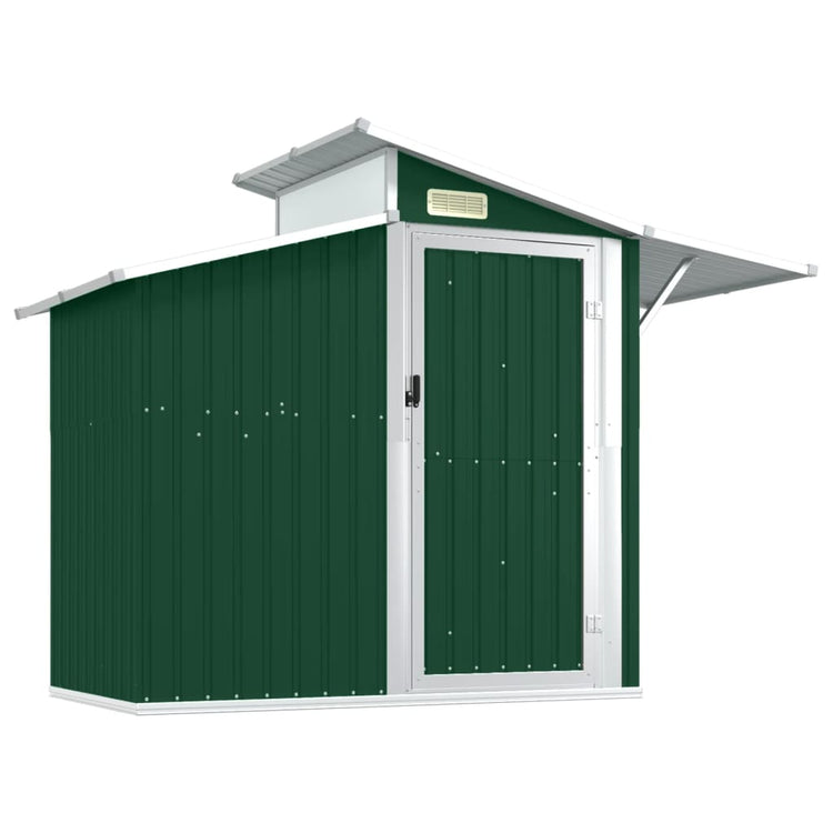 Vidaxl jardin hangar 270x130x208.5 cm Galvanisé en acier vert