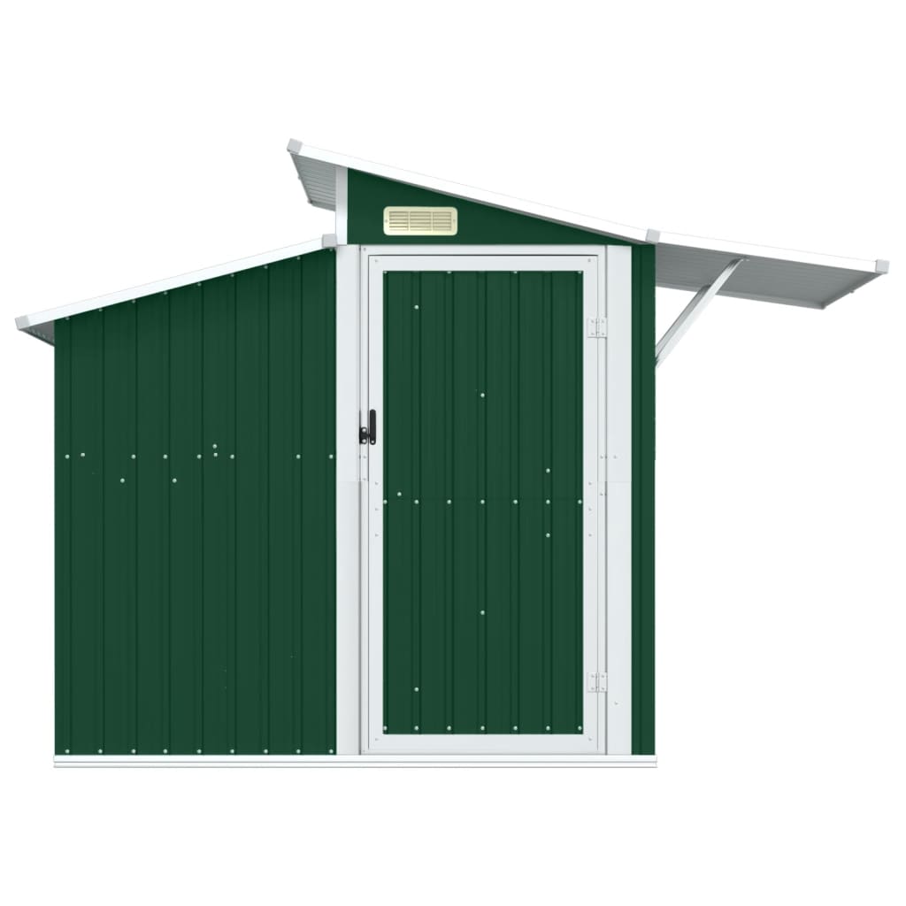 Vidaxl jardin hangar 270x130x208.5 cm Galvanisé en acier vert