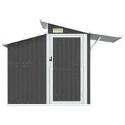 Vidaxl jardin hangar 270x130x208.5 cm couleur anthracite en acier galvanisé - afbeelding 3