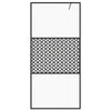 Vidaxl Walk-In Walk-In Walk Mur 90x195 cm ESG-GLAS transparent et noir