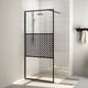 Vidaxl Walk-In Walk-In Walk Mur 90x195 cm ESG-GLAS transparent et noir