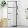 Vidaxl Walk-In Walking Mur 80x195 cm esg-glas transparent et noir