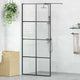Vidaxl Walk-In Walk-In Walk Mur 90x195 cm ESG-GLAS transparent et noir