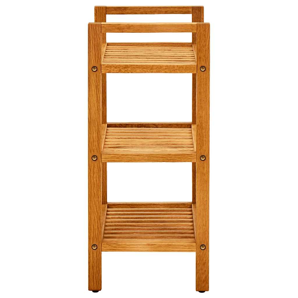 Rack de chaussures Vidaxl avec 3 étagères 50x27x60 cm Chêne solide