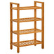Rack de chaussures Vidaxl avec 4 étagères 50x27x80 cm Chêne solide