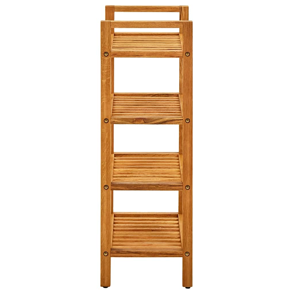Rack de chaussures Vidaxl avec 4 étagères 50x27x80 cm Chêne solide