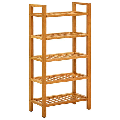 Rack de chaussures Vidaxl avec 5 étagères 50x27x100 cm en chêne solide
