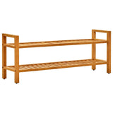 Rack de chaussures Vidaxl avec 2 étagères 100x27x40 cm en chêne solide - afbeelding 1