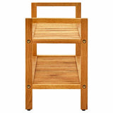 Rack de chaussures Vidaxl avec 2 étagères 100x27x40 cm en chêne solide - afbeelding 3