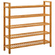 Rack de chaussures Vidaxl avec 5 étagères 100x27x100 cm Chêne solide