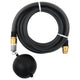 Vidaxl Sucking tuyau avec accouplements en laiton 1,1 '' 5 m PVC noir