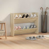 Armoire à chaussures murales vidaxl 80x18x60 cm en bois de bois de chêne sonoma -colore