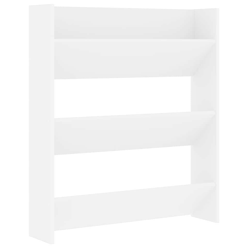 Armoire à chaussures murales vidaxl 80x18x90 cm Bois de bois propriété