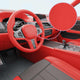 Vidaxl 2 st autofolie 100x150 cm + 50x150 cm rouge mat