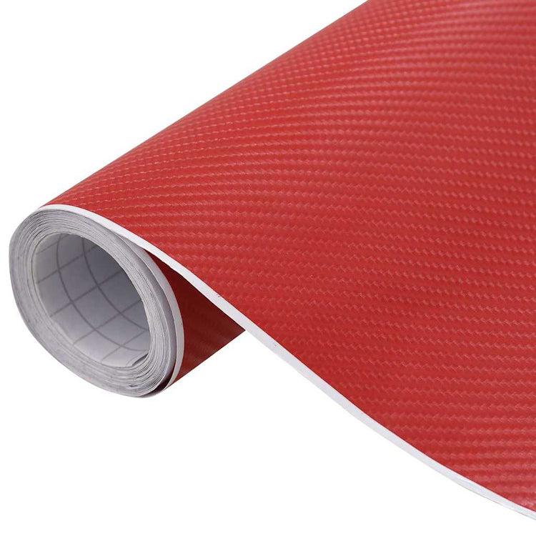 Vidaxl Autofolie 4d ​​100x150 cm rouge