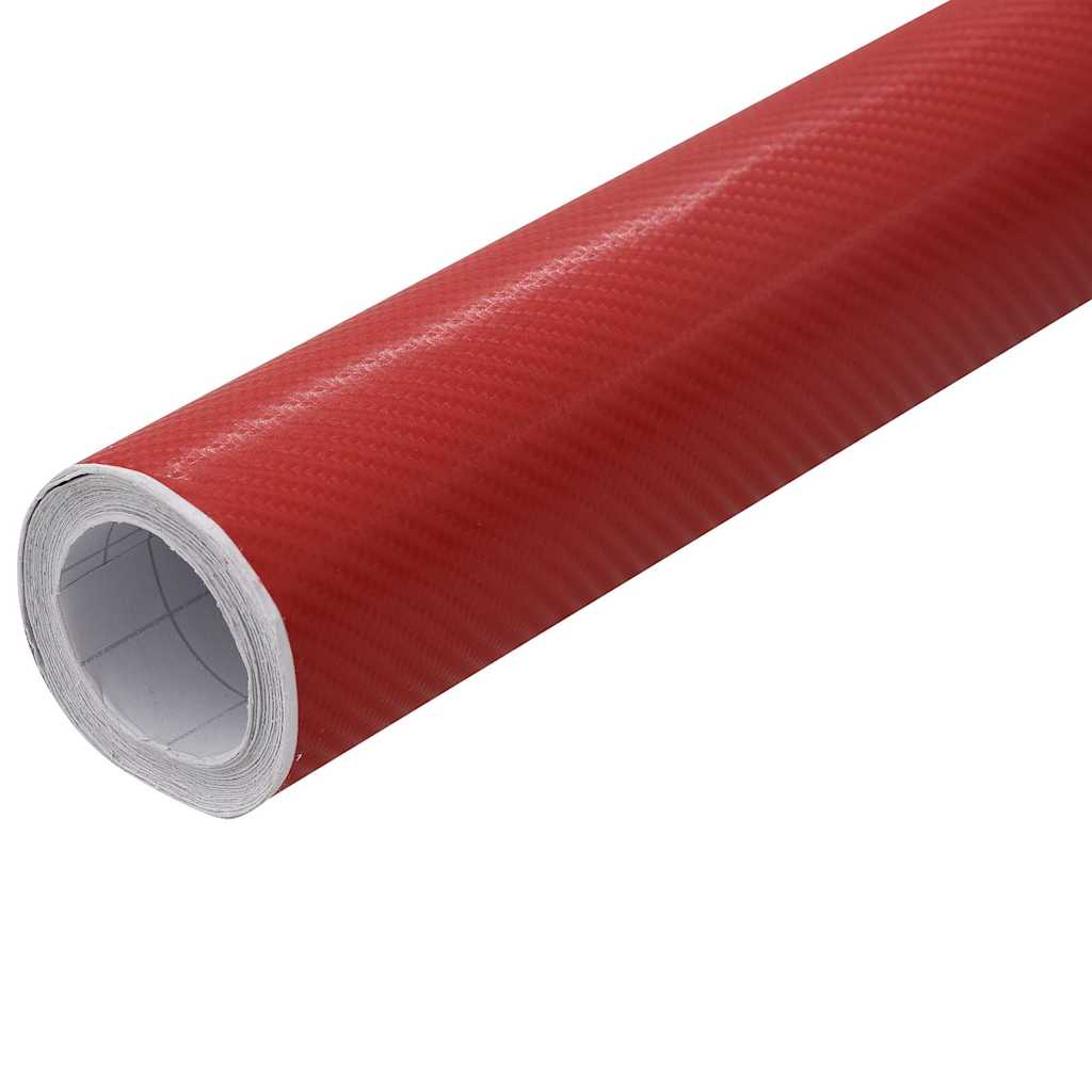 Vidaxl Autofolie 4d ​​100x150 cm rouge