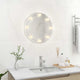 Miroir mural vidaxl avec des lampes LED autour du verre