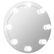 Miroir mural vidaxl sans liste de lampes LED autour du verre - afbeelding 2
