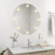 Miroir mural vidaxl sans liste de lampes LED autour du verre - afbeelding 1