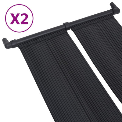 VidaXL panneaux chauffants solaires pour piscine 2 pcs 80x310 cm