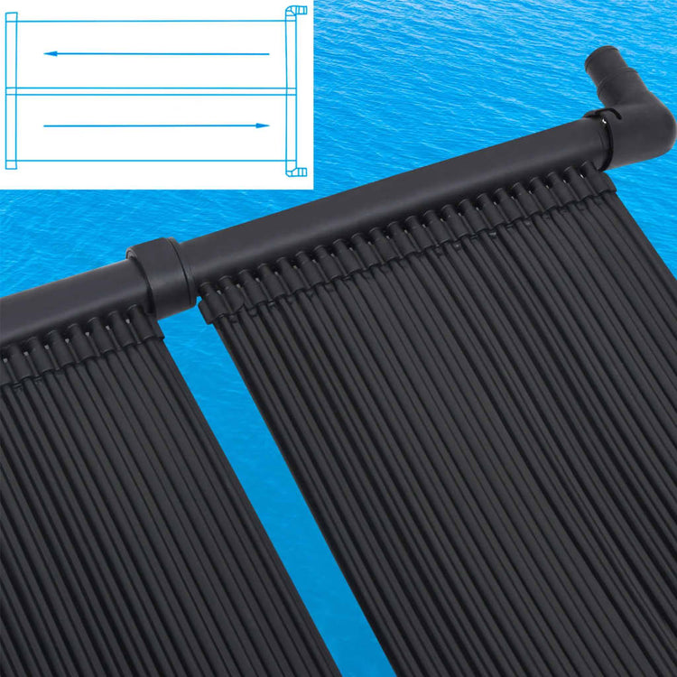 VidaXL panneaux chauffants solaires pour piscine 2 pcs 80x310 cm