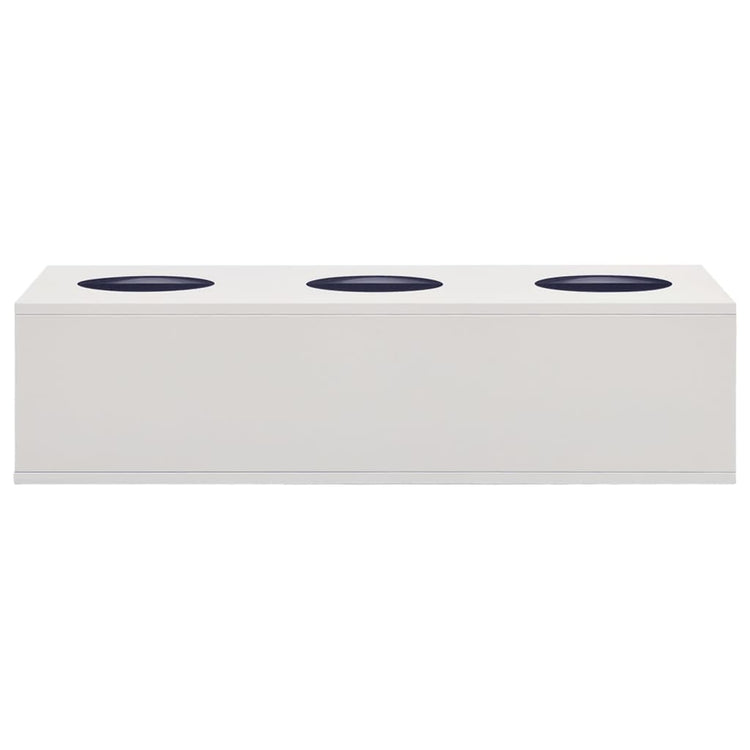 Vidaxl Office Flower Box 90x40x23 cm Gris clair en acier