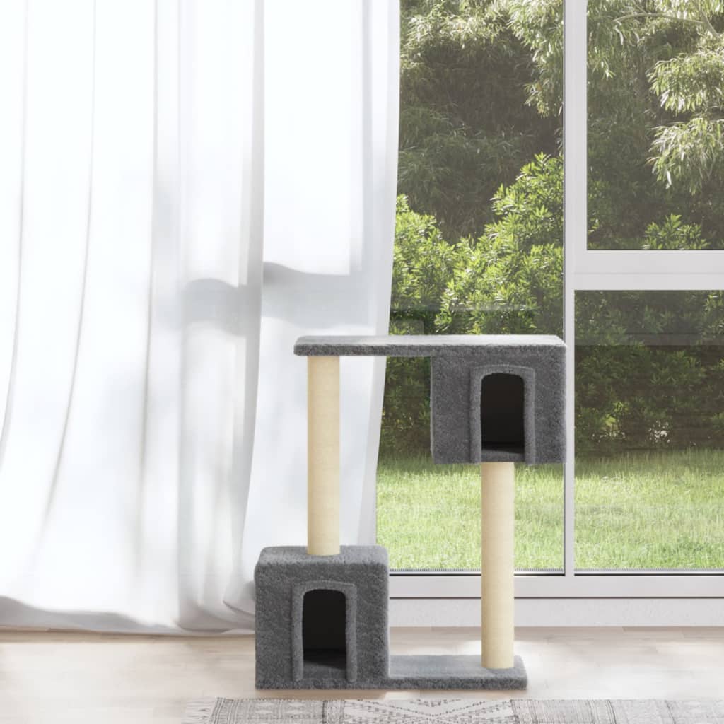 Vidaxl Cat Scratch Post avec Sisal Scratch Posts 60 cm Gris clair