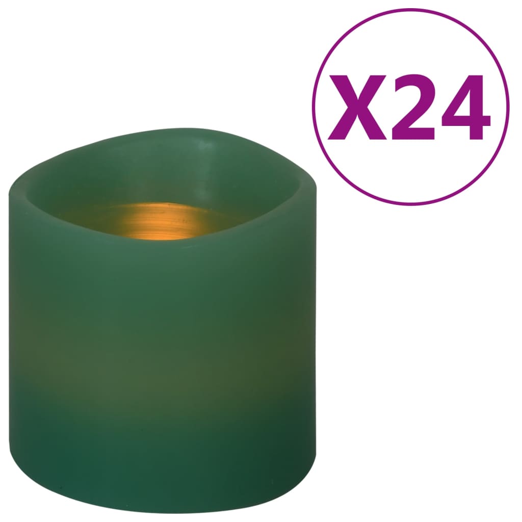 Bougies vidaxl 24 ST LED WHITE CHAUD