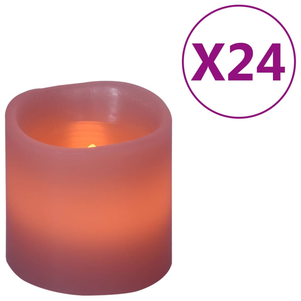 Bougies vidaxl 24 ST LED WHITE CHAUD