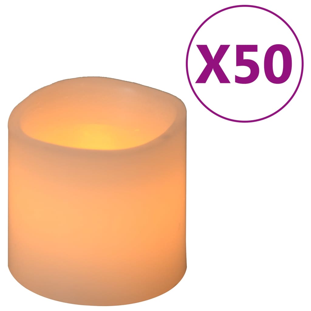 Bougies vidaxl 50 ST LED WHICT