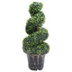 Vidaxx plante artificielle avec pot buis spirale 89 cm vert